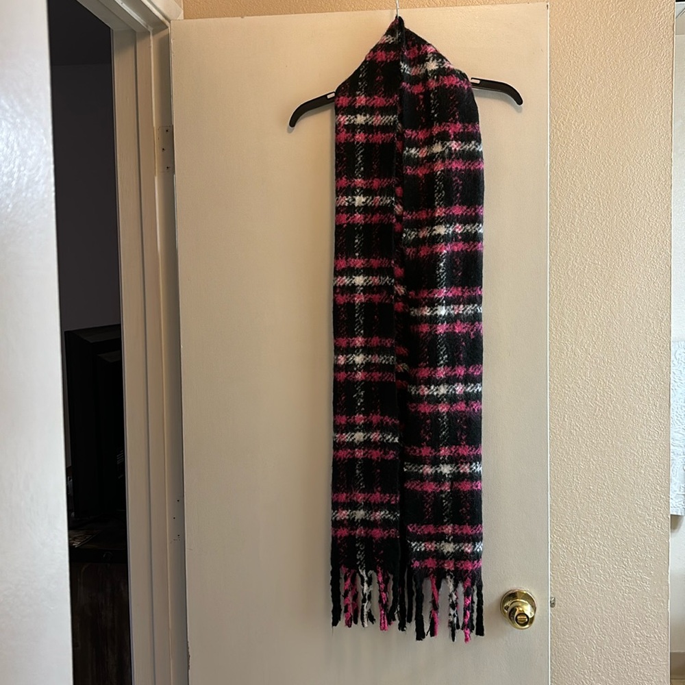 Pink and Black Victoria Secret Scarf